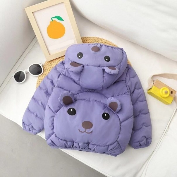 Chaqueta de invierno para niños L1979 morado claro 4