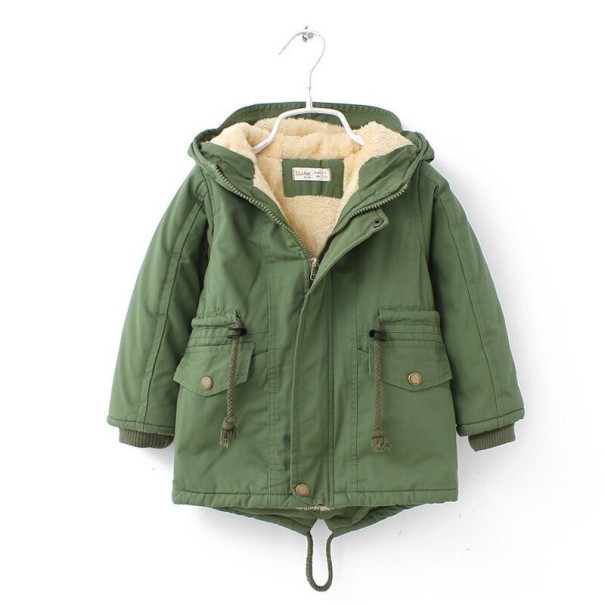 Chaqueta de invierno para niños L2040 verde militar 3