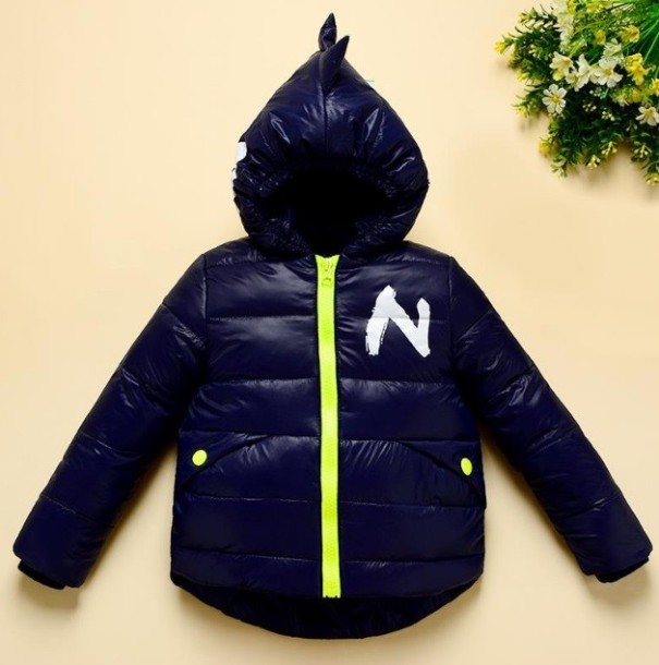 Chaqueta de invierno para niños Tyrannosaurus J2465 azul 6