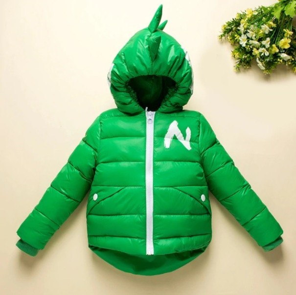 Chaqueta de invierno para niños Tyrannosaurus J2465 verde 2