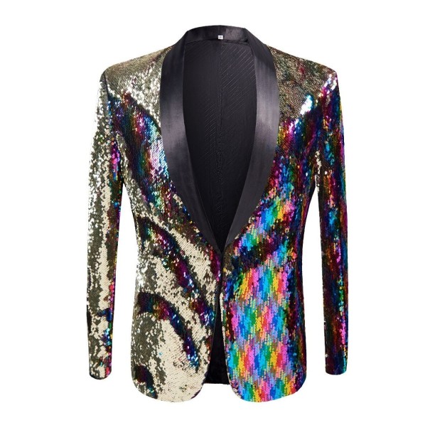 Chaqueta de lentejuelas para hombre F379 M