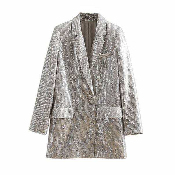 Chaqueta de lentejuelas para mujer L