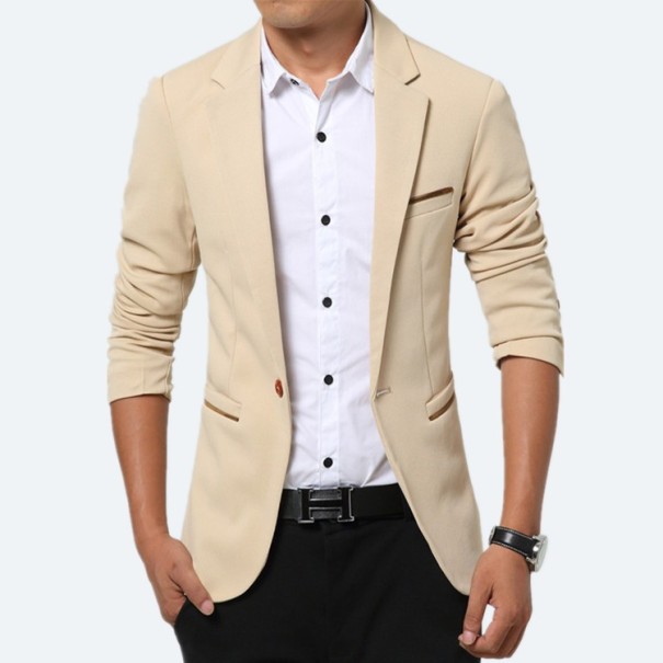 Chaqueta de lujo para hombre - Crema XS