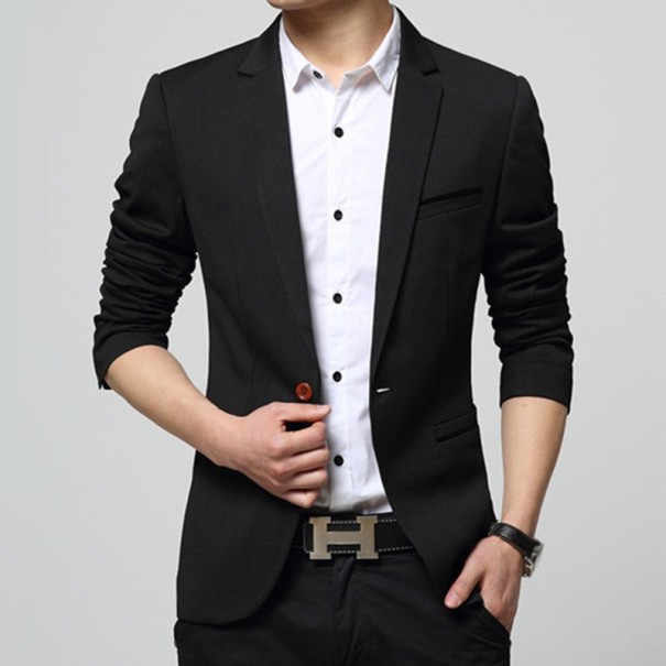 Chaqueta de lujo para hombre - Negra S
