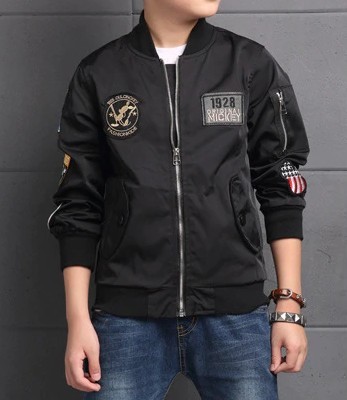 Chaqueta de lujo para niño primavera/otoño J1372 negro 10