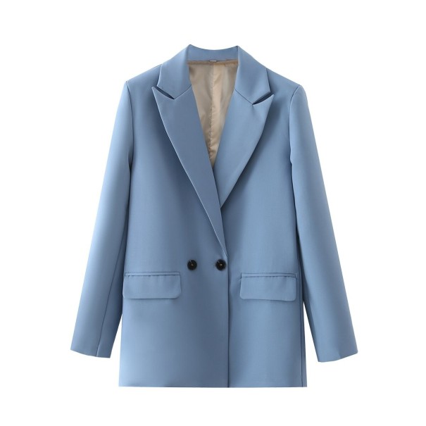 Chaqueta de mujer azul S