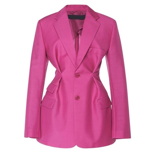 Chaqueta de mujer B939 rosa oscuro M