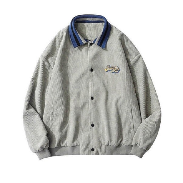 Chaqueta de mujer con botones P2079 gris XL