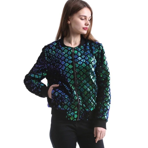 Chaqueta de mujer con lentejuelas S