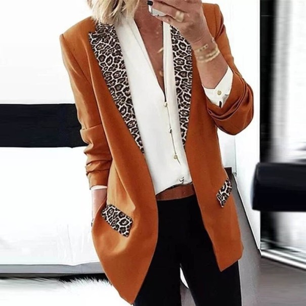 Chaqueta de mujer P1348 marrón S