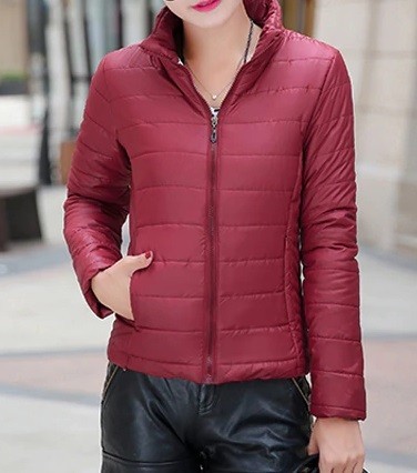 Chaqueta de mujer primavera/otoño J3181 burdeos M