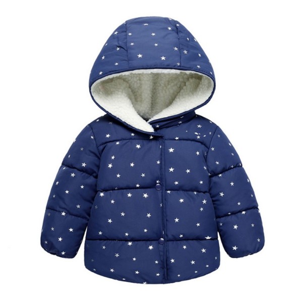 Chaqueta de niña con pelo J1930 azul 9-12 meses