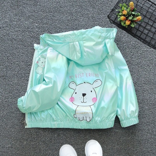 Chaqueta de niña L1963 turquesa 3