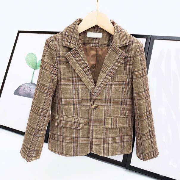 Chaqueta de niño B1336 marrón 2