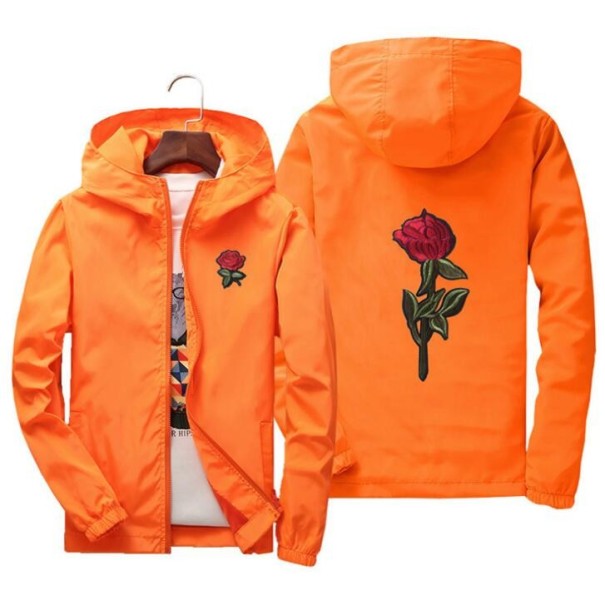 Chaqueta de otoño para hombre con rosa J3162 naranja L