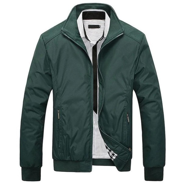 Chaqueta de otoño para hombre de calidad J1963 verde M