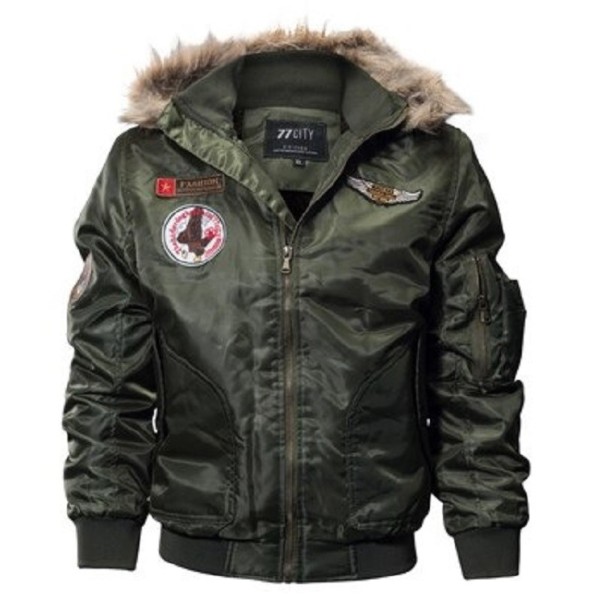 Chaqueta de otoño para hombre F1204 verde militar S