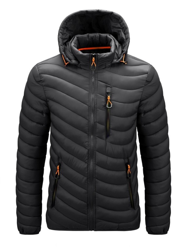 Chaqueta de otoño para hombre S49 negro M