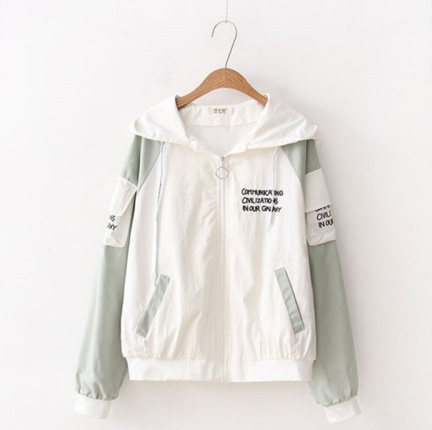 Chaqueta de otoño para mujer P1545 verde claro S