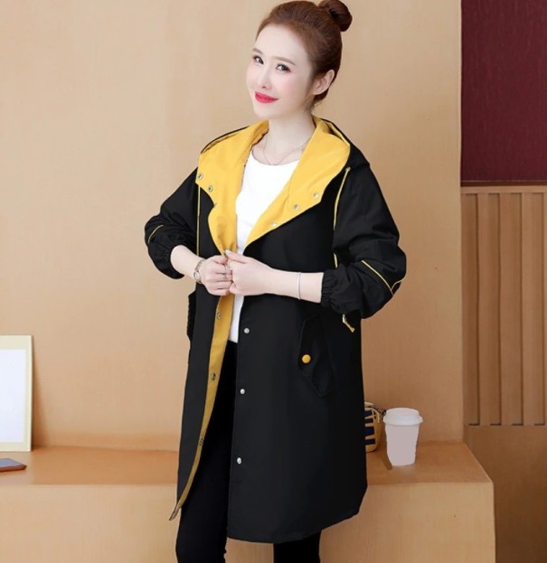 Chaqueta de otoño para mujer P2311 negro L