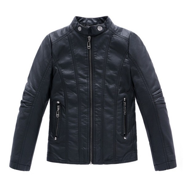 Chaqueta de piel sintética de lujo para niños 5