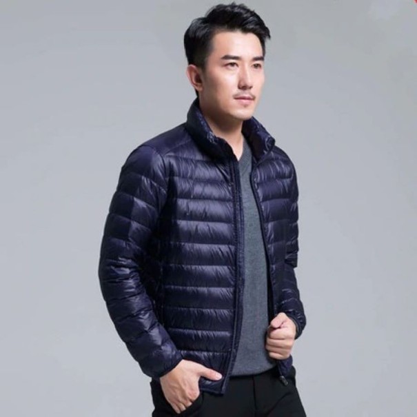 Chaqueta de plumas para hombre azul oscuro L 2