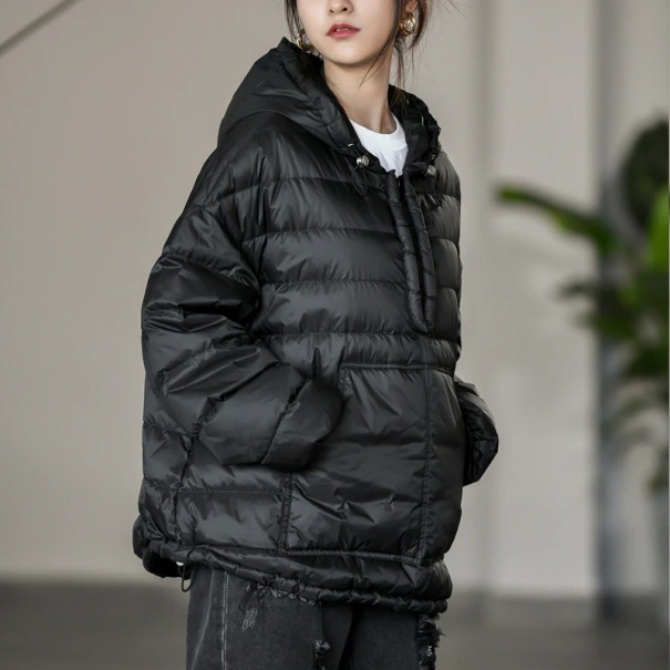 Chaqueta de plumas para mujer P2469 negro L