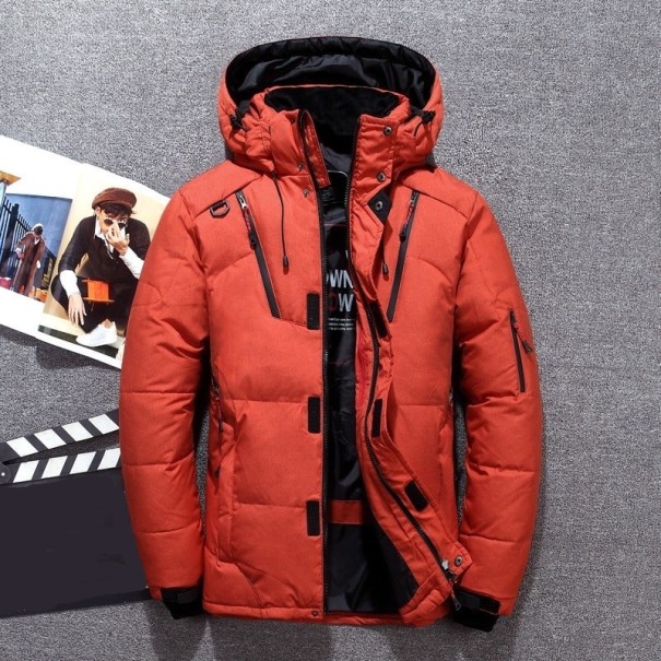 Chaqueta de plumón de invierno para hombre S43 rojo XXL