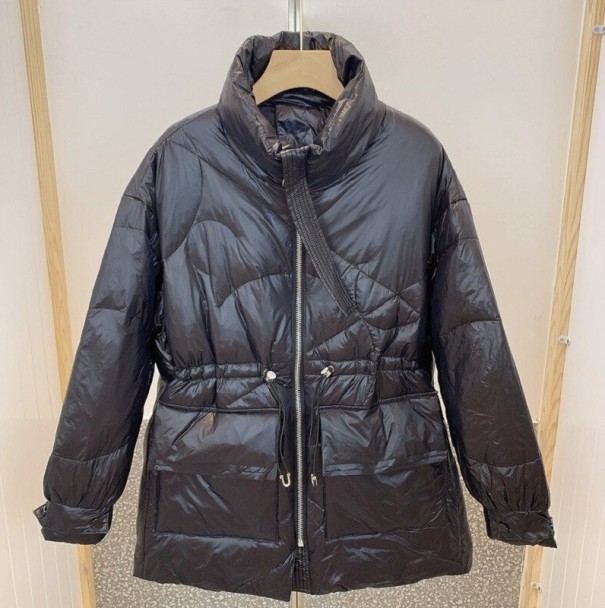 Chaqueta de plumón de invierno para mujer P1890 negro M