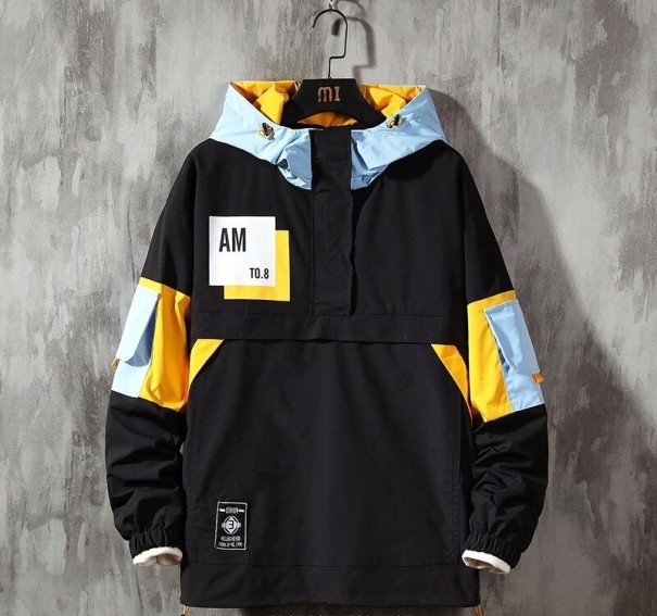 Chaqueta de primavera para hombre A2514 negro S
