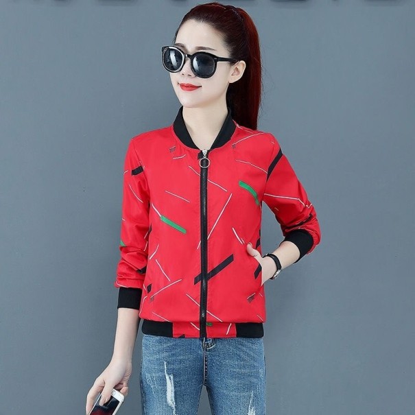 Chaqueta de primavera para mujer P1501 rojo S