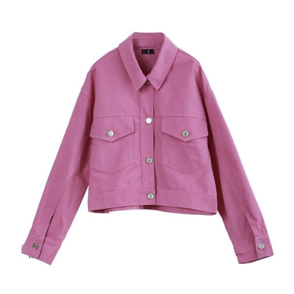 Chaqueta de primavera para mujer P2039 morado claro M