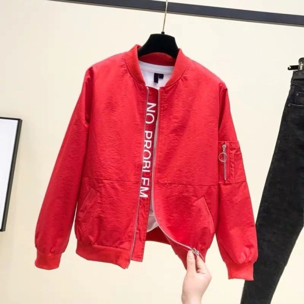 Chaqueta de primavera para mujer P2112 rojo L