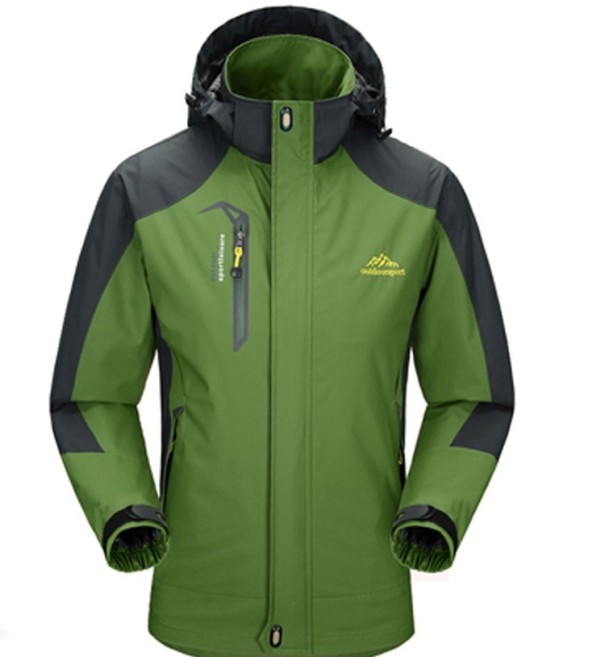 Chaqueta impermeable para hombre J2598 de primavera/otoño verde XXL Chaqueta impermeable para hombre J2598 de primavera/otoño verde XXL