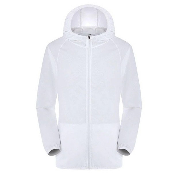 Chaqueta impermeable para mujer J3223 blanco XS