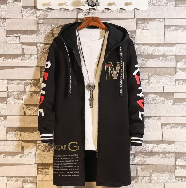 Chaqueta larga de otoño para hombre F1241 M 2