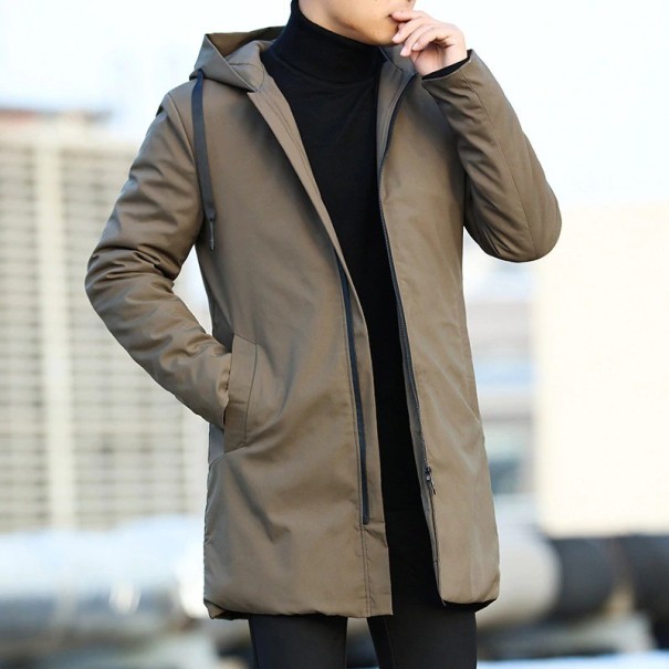 Chaqueta larga de otoño para hombre marrón XS Chaqueta larga de otoño para hombre marrón XS