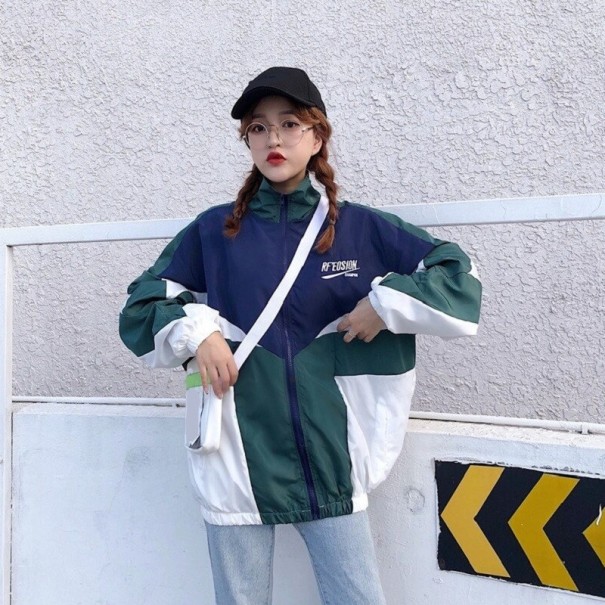 Chaqueta oversize de mujer P1884 verde S