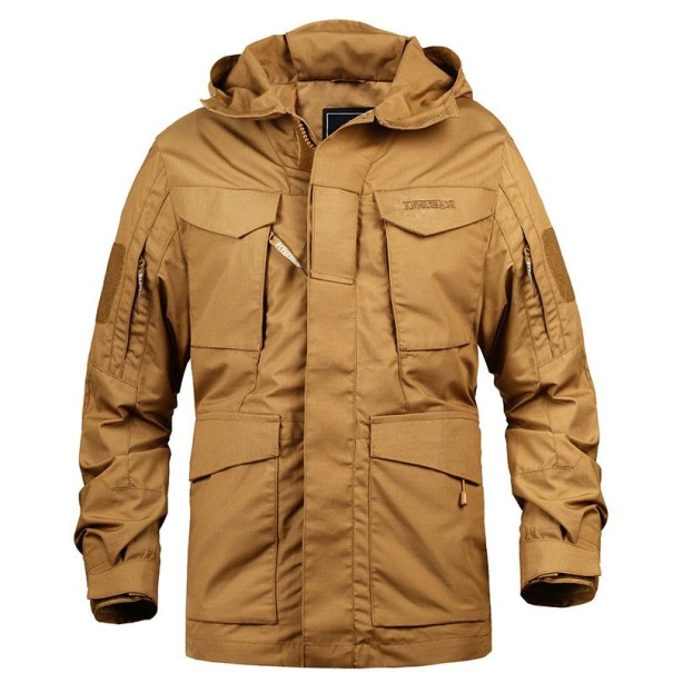Chaqueta táctica para hombre S85 marrón S