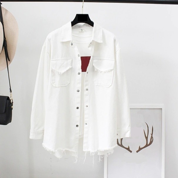 Chaqueta vaquera de mujer P1894 blanco S