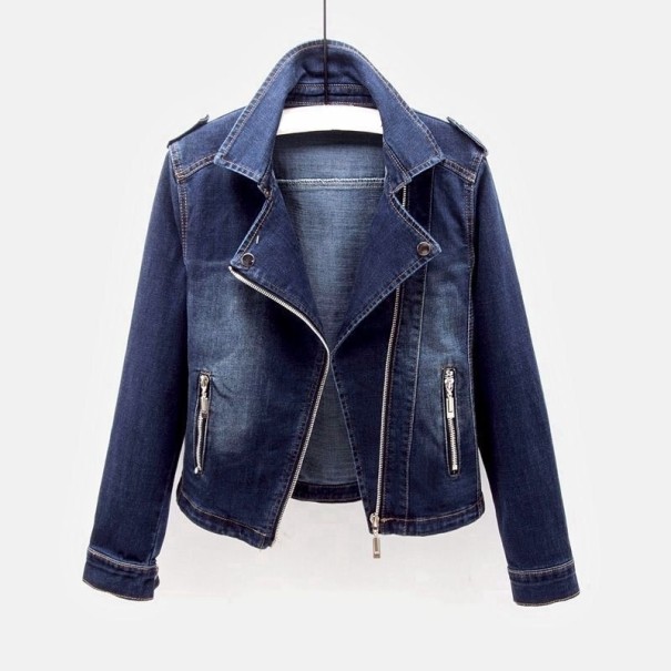 Chaqueta vaquera de mujer P2003 azul oscuro XL