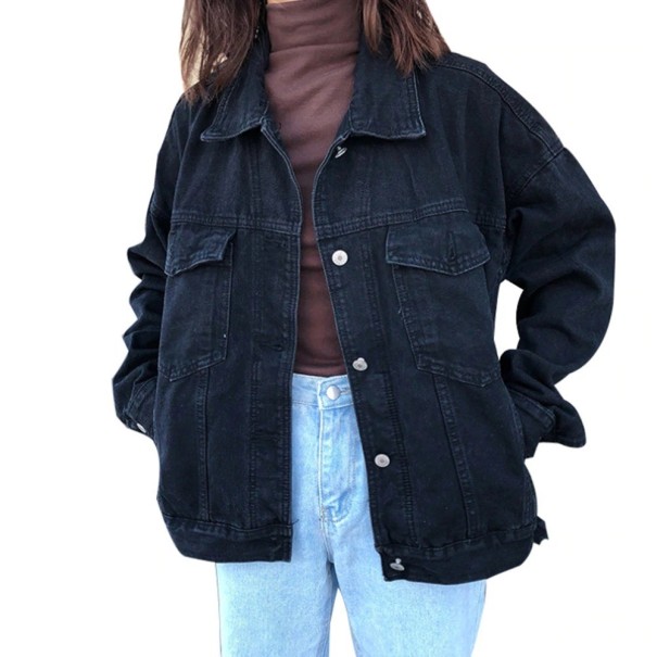Chaqueta vaquera negra para mujer XS