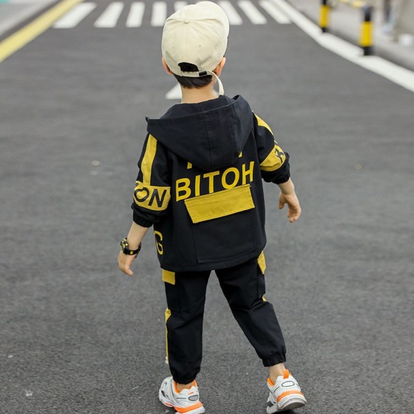 Chaqueta y pantalón niño L1639 amarillo 8