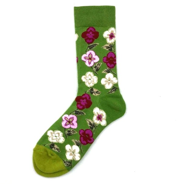 Chaussettes à imprimé floral 2