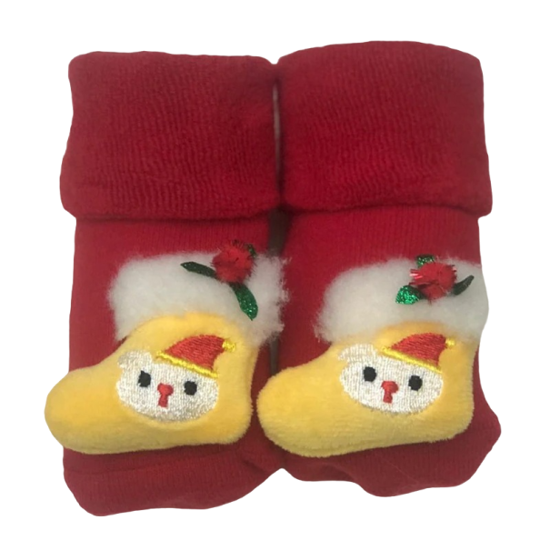Chaussettes antidérapantes de Noël pour enfants 0-1 an 9