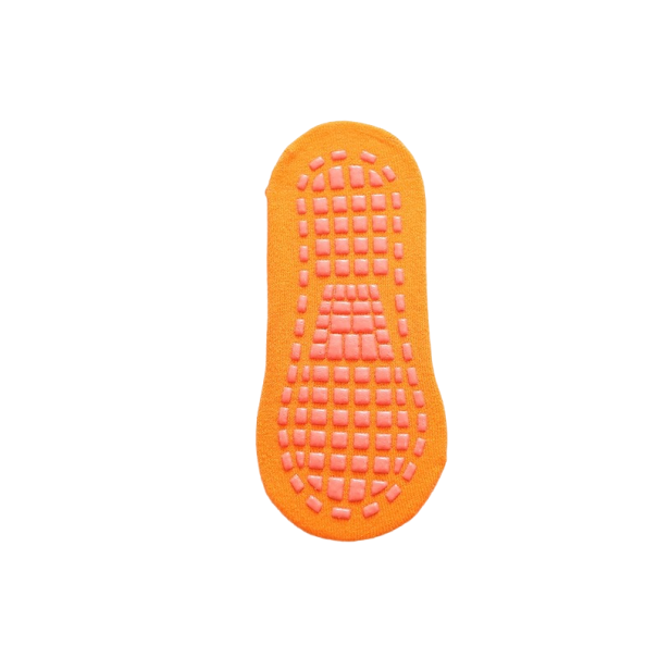 Chaussettes antidérapantes pour enfants 1-4 ans orange