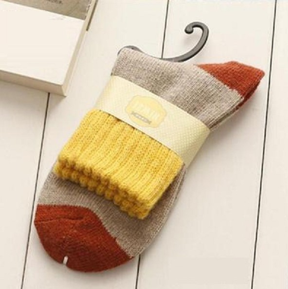 Chaussettes chaudes pour femmes jaune