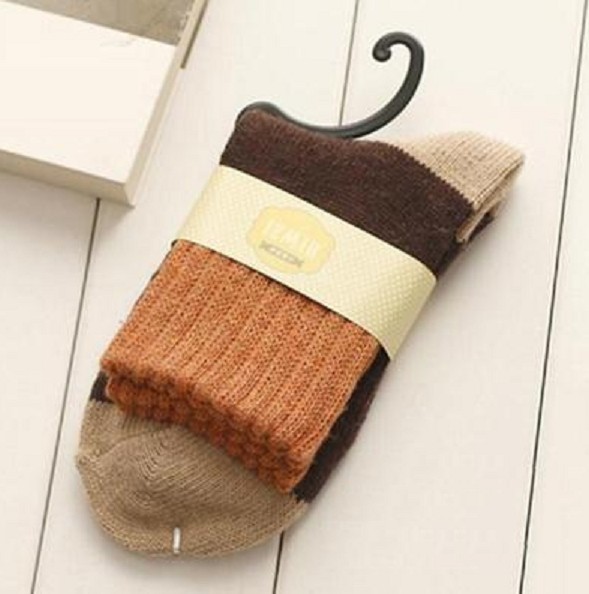 Chaussettes chaudes pour femmes orange