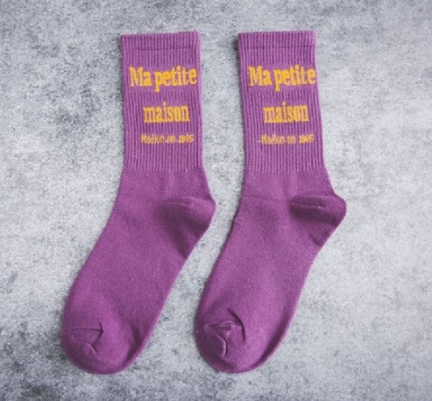 Chaussettes confortables pour femmes violet