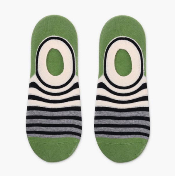 Chaussettes courtes pour hommes à rayures 2